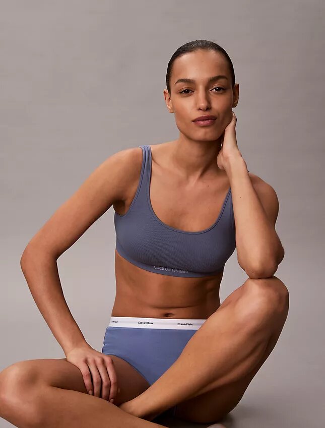 Slip taille haute en Cotton Stretch côtelé Slip taille haute en Cotton Stretch côtelé