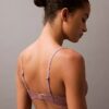 Soutien-gorge balconnet en dentelle extensible sensuelle, légèrement doublé