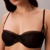 Soutien-gorge balconnet légèrement doublé CK Black Bridal