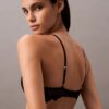 Soutien-gorge plongeant en dentelle florale CK Black