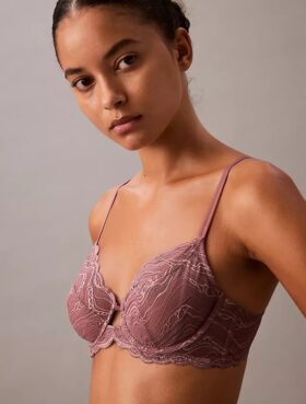 Soutien-gorge sensuel en dentelle extensible, Unlined et à couverture intégrale Soutien-gorge sensuel en dentelle extensible, Unlined et à couverture intégrale