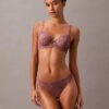Soutien-gorge sensuel en dentelle extensible, Unlined et à couverture intégrale Soutien-gorge sensuel en dentelle extensible, Unlined et à couverture intégrale