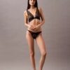 Soutien-gorge triangle Unlined en dentelle géométrique noire CK Black Soutien-gorge triangle Unlined en dentelle géométrique noire CK Black