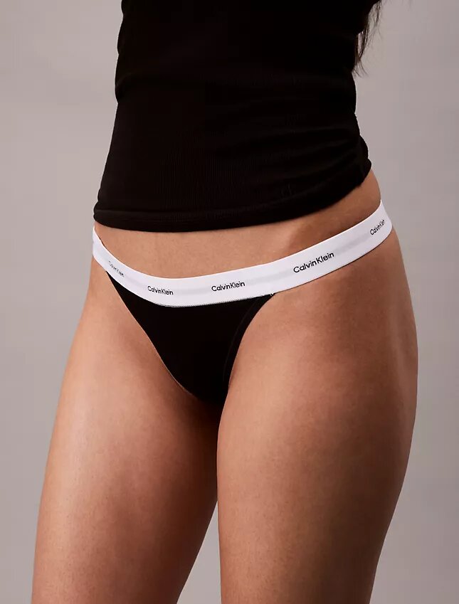 String en coton Cotton Stretch côtelé Thong String en coton Cotton Stretch côtelé Thong