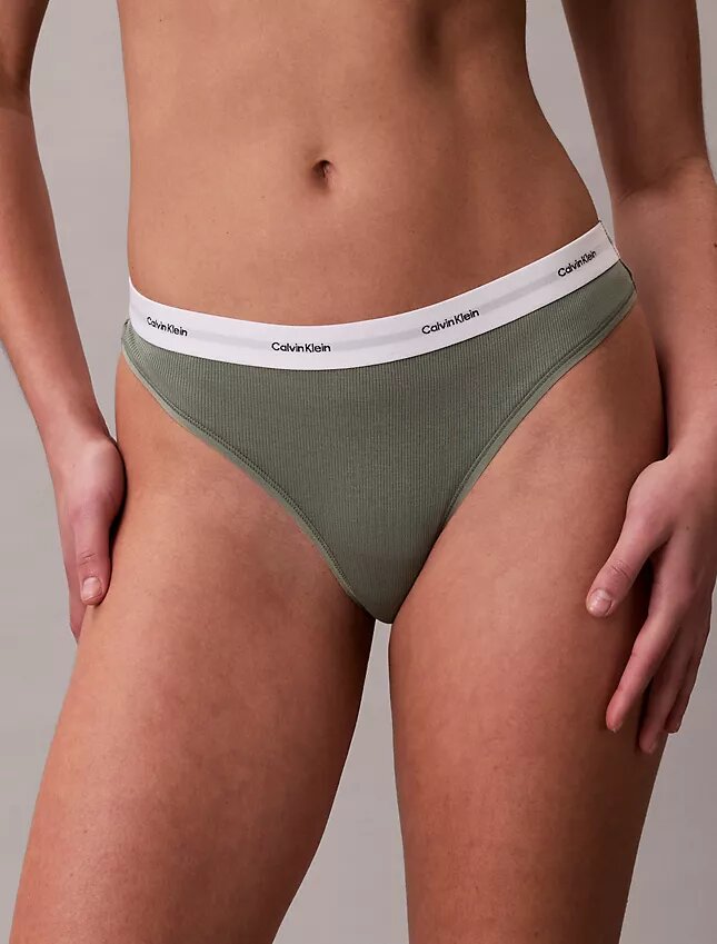 String en coton Stretch côtelé String en coton Stretch côtelé