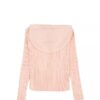 Sweat à capuche ample en tissu côtelé pour filles Sweat à capuche ample en tissu côtelé pour filles