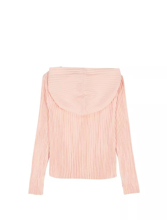 Sweat à capuche ample en tissu côtelé pour filles Sweat à capuche ample en tissu côtelé pour filles