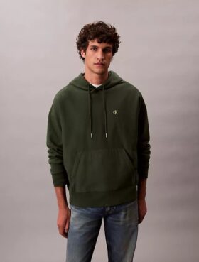 Sweat à capuche en molleton Monogram décontracté en éponge haut de gamme