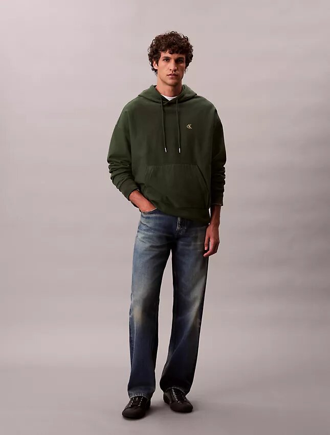 Sweat à capuche en molleton Monogram décontracté en éponge haut de gamme Sweat à capuche en molleton Monogram décontracté en éponge haut de gamme