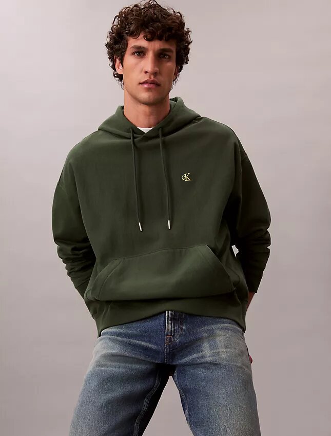 Sweat à capuche en molleton Monogram décontracté en éponge haut de gamme Sweat à capuche en molleton Monogram décontracté en éponge haut de gamme