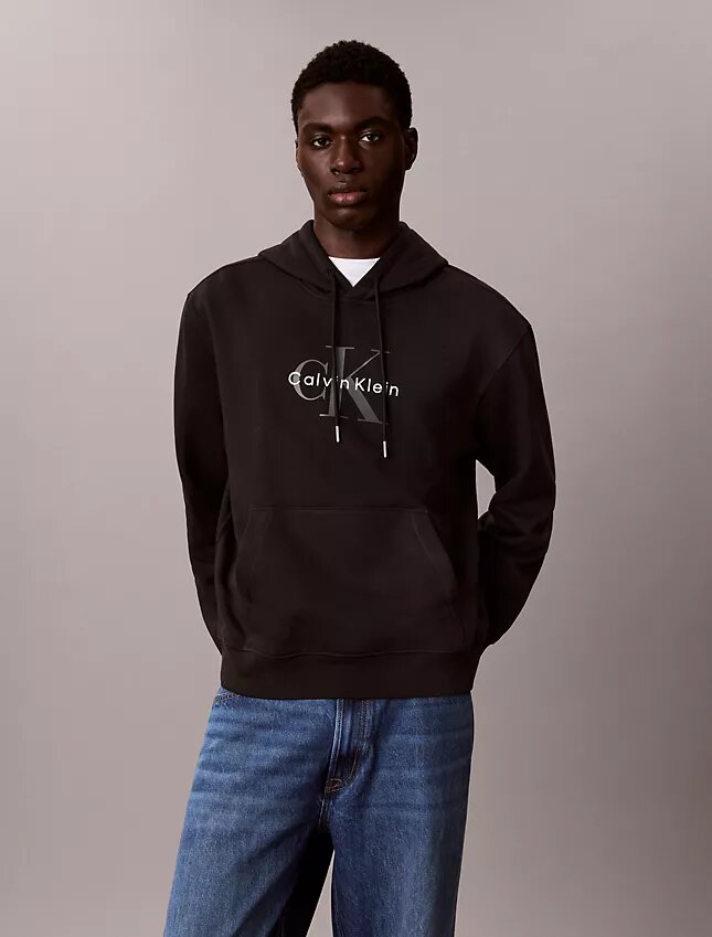 Sweat à capuche en molleton Monologo Sweat à capuche en molleton Monologo