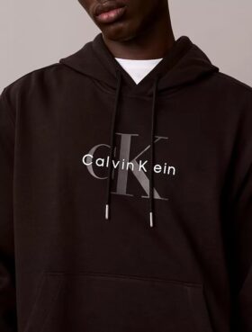 Sweat à capuche en molleton Monologo