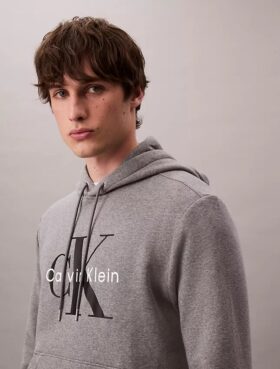 Sweat à capuche en molleton Monologo