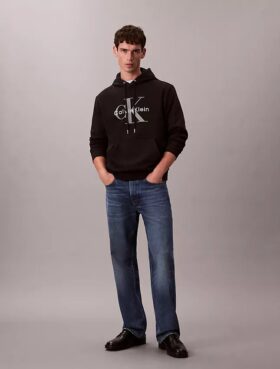 Sweat à capuche en molleton Monologo
