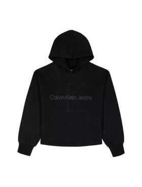 Sweat à capuche en molleton Monologo pour filles