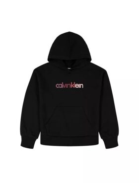 Sweat à capuche en molleton pour filles avec logo graphique