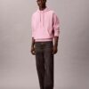 Sweat à capuche en molleton premium à Monogram, coupe décontractée Sweat à capuche en molleton premium à Monogram, coupe décontractée