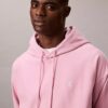 Sweat à capuche en molleton premium à Monogram, coupe décontractée Sweat à capuche en molleton premium à Monogram, coupe décontractée