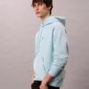 Sweat à capuche en molleton premium à Monogram, coupe décontractée Sweat à capuche en molleton premium à Monogram, coupe décontractée