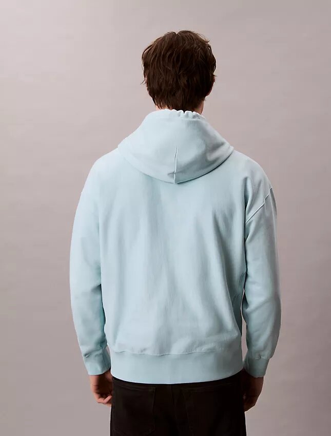 Sweat à capuche en molleton premium à Monogram, coupe décontractée Sweat à capuche en molleton premium à Monogram, coupe décontractée