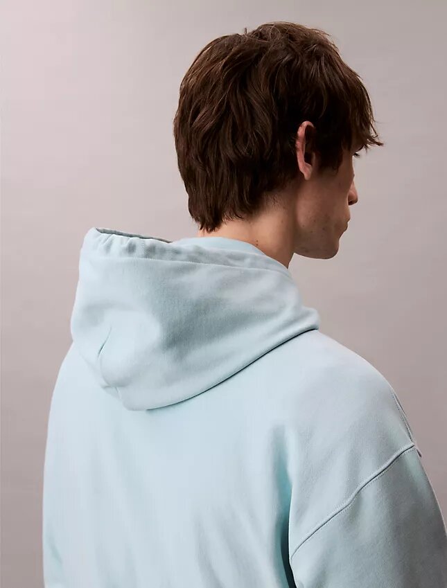 Sweat à capuche en molleton premium à Monogram, coupe décontractée Sweat à capuche en molleton premium à Monogram, coupe décontractée