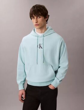 Sweat à capuche en polaire premium Monologo