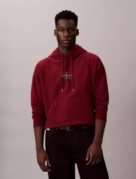 Sweat à capuche en polaire premium Monologo