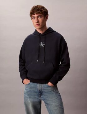 Sweat à capuche en polaire premium Monologo