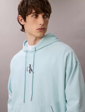 Sweat à capuche en polaire premium Monologo
