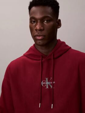 Sweat à capuche en polaire premium Monologo