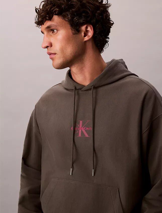 Sweat à capuche en polaire premium Monologo Sweat à capuche en polaire premium Monologo