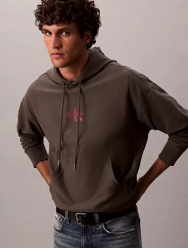 Sweat à capuche en polaire premium Monologo Sweat à capuche en polaire premium Monologo