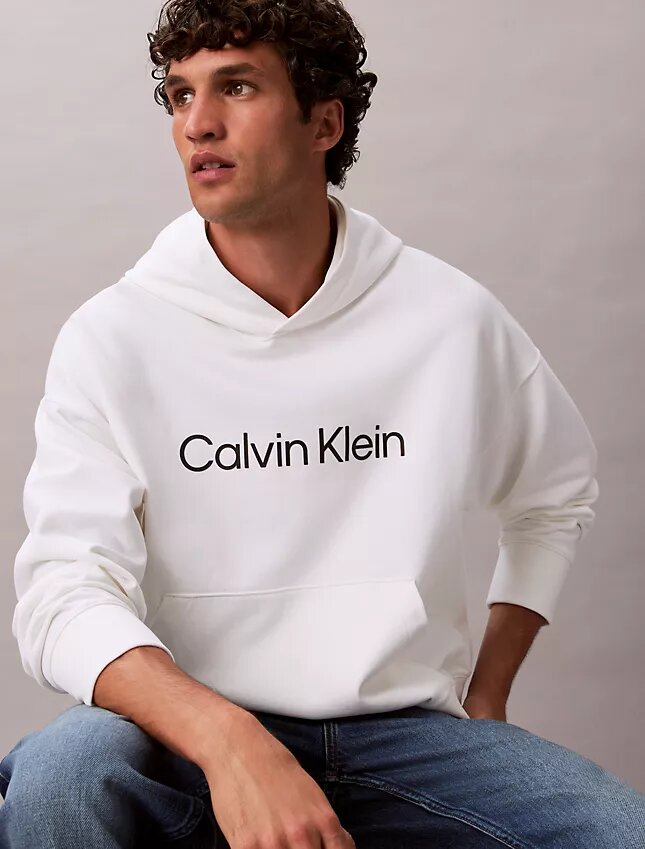 Sweat à capuche en éponge avec logo standard Sweat à capuche en éponge avec logo standard