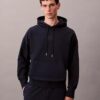 Sweat à capuche en tissu éponge avec logo emblématique Sweat à capuche en tissu éponge avec logo emblématique