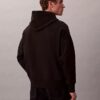 Sweat à capuche en tissu éponge avec logo emblématique Sweat à capuche en tissu éponge avec logo emblématique