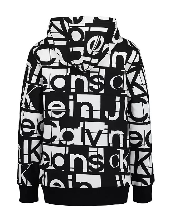 Sweat à capuche pour garçons avec logo graphique ton sur ton sur toute la surface Sweat à capuche pour garçons avec logo graphique ton sur ton sur toute la surface