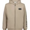 Sweat à capuche zippé avec patch Monologo pour garçons Sweat à capuche zippé avec patch Monologo pour garçons