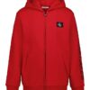 Sweat à capuche zippé avec patch Monologo pour garçons Sweat à capuche zippé avec patch Monologo pour garçons