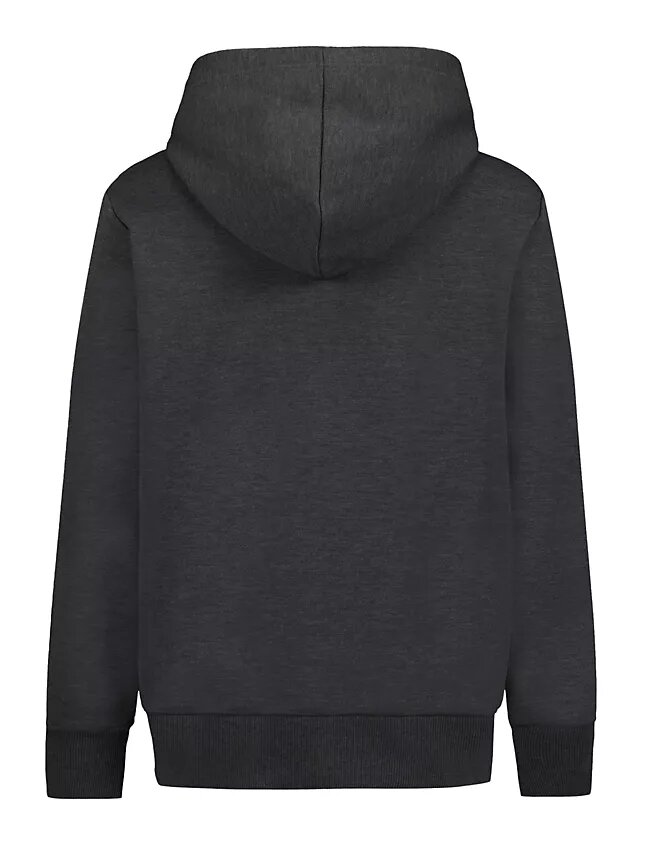Sweat à capuche zippé avec patch Monologo pour garçons Sweat à capuche zippé avec patch Monologo pour garçons