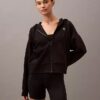 Sweat à capuche zippé en molleton avec Monogram Sweat à capuche zippé en molleton avec Monogram