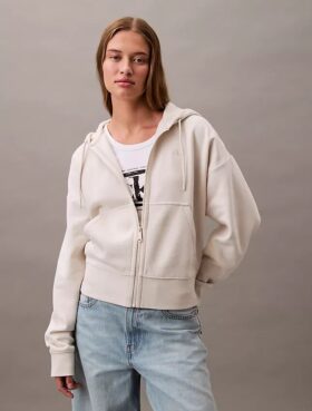 sweat capuche zipp en molleton avec monogram 1 2 280x369 - Sweat &agrave; capuche zipp&eacute; en molleton avec Monogram
