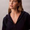 Sweat à capuche zippé en molleton avec Monogram