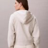 Sweat à capuche zippé en molleton avec Monogram