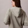 Sweat à capuche zippé en molleton avec Monogram