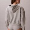 Sweat à capuche zippé intégral en jersey de coton avec logo Sweat à capuche zippé intégral en jersey de coton avec logo