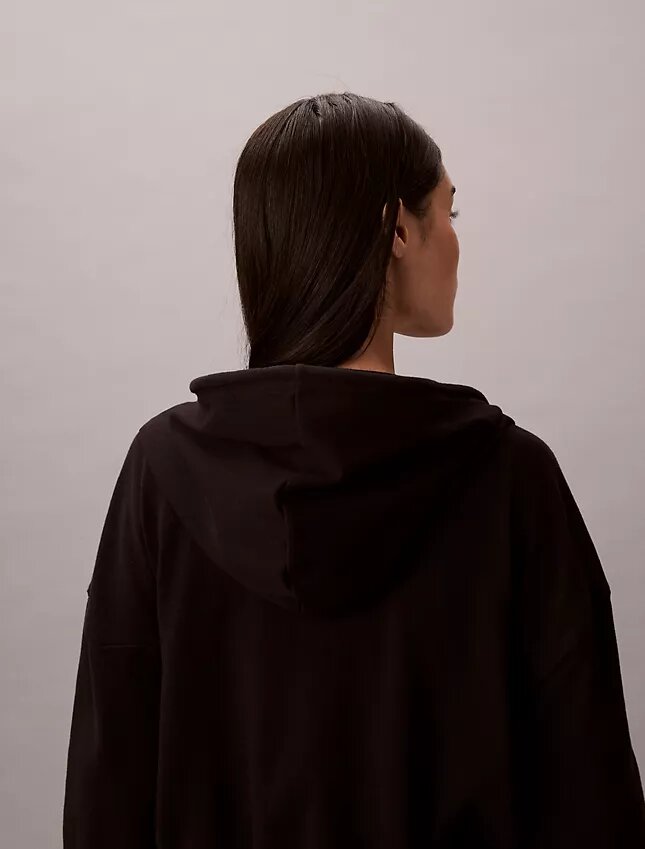 Sweat à capuche zippé intégral en jersey de coton avec logo Sweat à capuche zippé intégral en jersey de coton avec logo