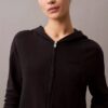 Sweat de nuit à capuche Icon en coton éponge avec fermeture éclair
