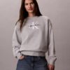 Sweat-shirt ample en molleton français Monologo Sweat-shirt ample en molleton français Monologo