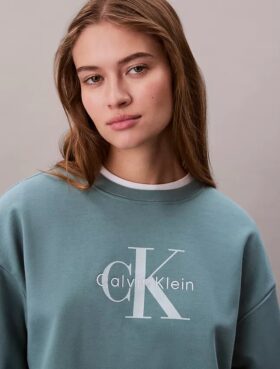 Sweat-shirt ample en molleton français Monologo