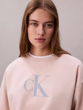 Sweat-shirt ample en molleton français Monologo